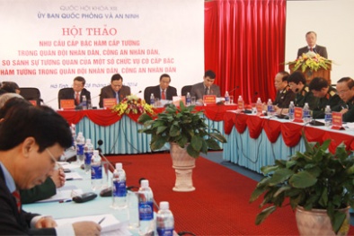 Cấp Tướng hiện nay còn nhiều, có xu hướng gia tăng!